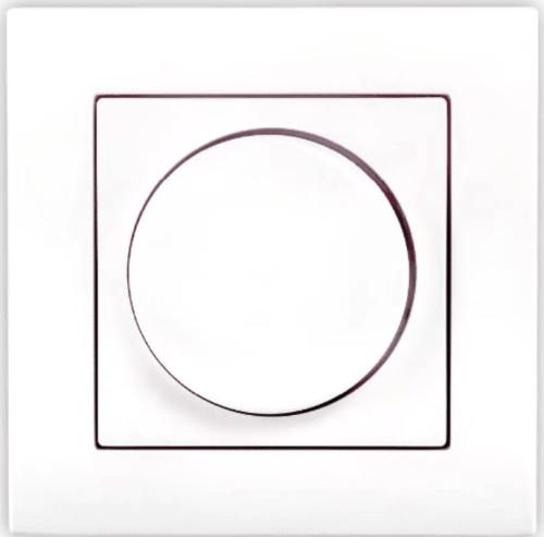 Afdek_Dimmerknop_1_V_met_Raam_Mat_Alpin_Echt_Wit