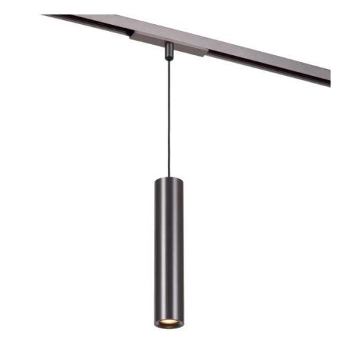 Lucide_LINIAL_LUXUS_Hanglamp_1_fase_Railsysteem_1xLED_Mat_Zwart_Chroom