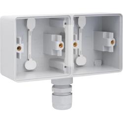 Opbouwdoos_2_V_Horizon_1x_Wartel_Grijs