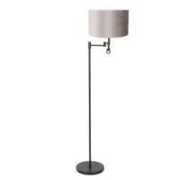 Zwarte_vloerlamp_Stang_7190ZW_met_leeslamp_en_grijs_velours_kap