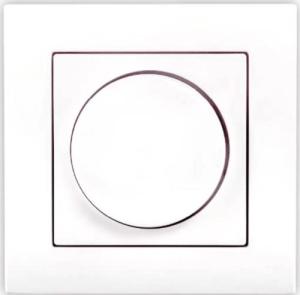 Afdek_Dimmerknop_1_V_met_Raam_Mat_Alpin_Echt_Wit