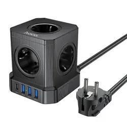 Hoco_NS8_Power_Cube_Stekkerdoos___5_stopcontacten__3x_USB_A__1x_USB_C_voor_snelladen