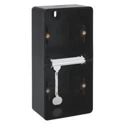 Opbouwdoos_2_V_2x_Soepele_Ingangen_Zwart