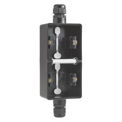 Opbouwdoos_2_V_2x_Wartel_B_O_Verticaal_Zwart