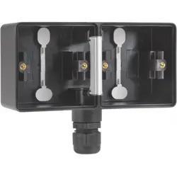 Opbouwdoos_2_V_Horizon_1x_Wartel_Zwart