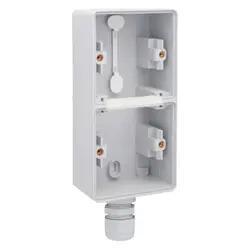 Opbouwdoos_2_V_Verticaal_1x_Wartel_Grijs