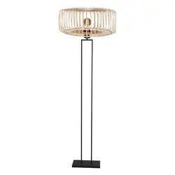Zwarte_staande_lamp_Stang_4157ZW_met_E27_fitting_en_naturelkleurige_bamboe_kap